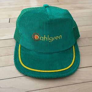 Vintage Dahlgren corduroy trucker hat